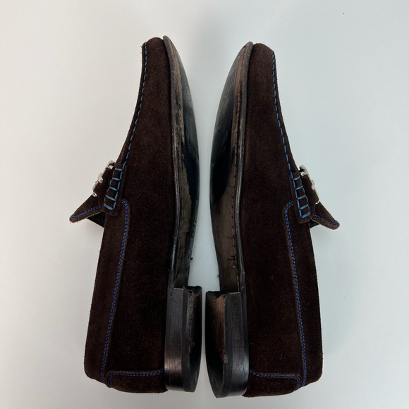 Donald J Pliner Dacio Loafer Expresso Suede Slip-On Driving Shoes Brown Mens 9M - Picture 11 of 14